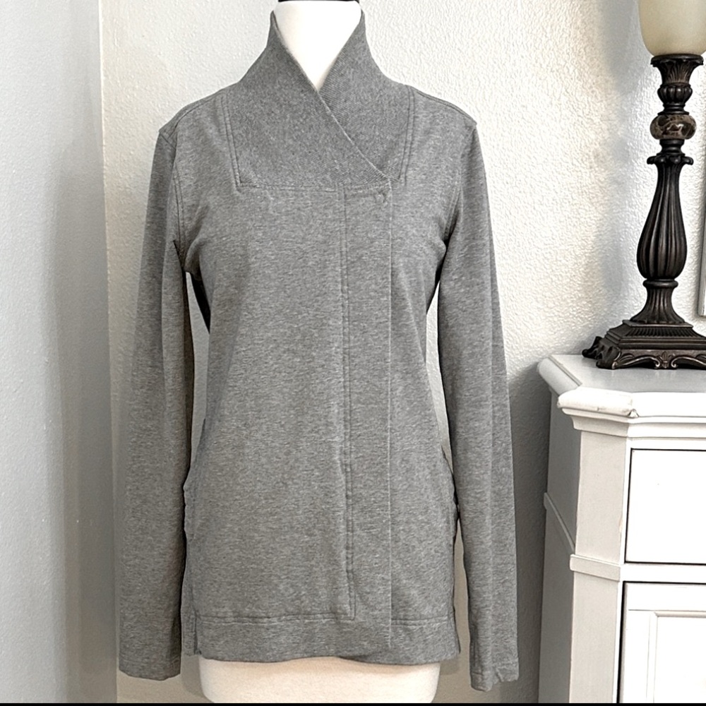 Lululemon Coast Wrap Heathered Medium Grey Jacket‎ Size 6